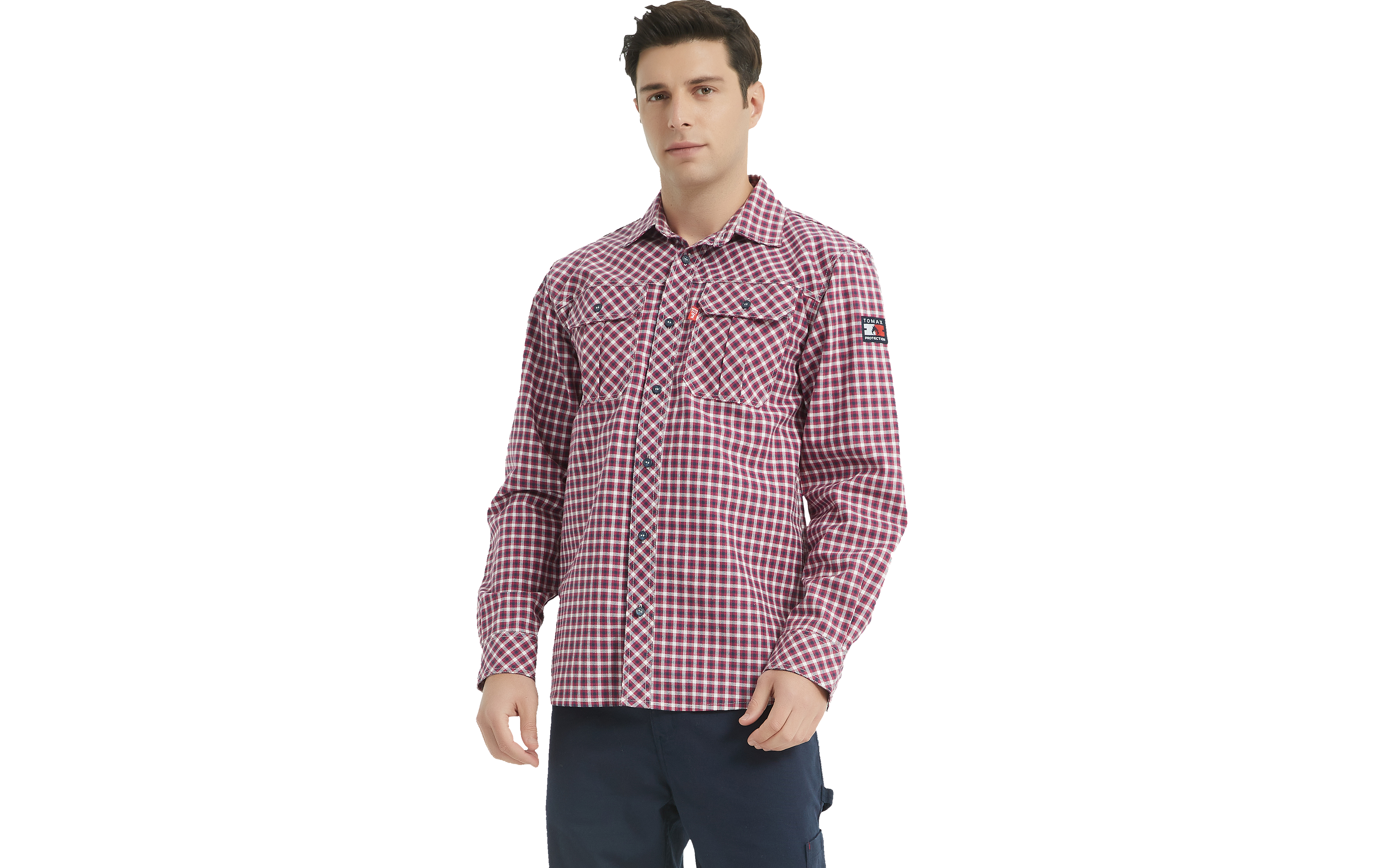 F00J075 PLAID SHIRT