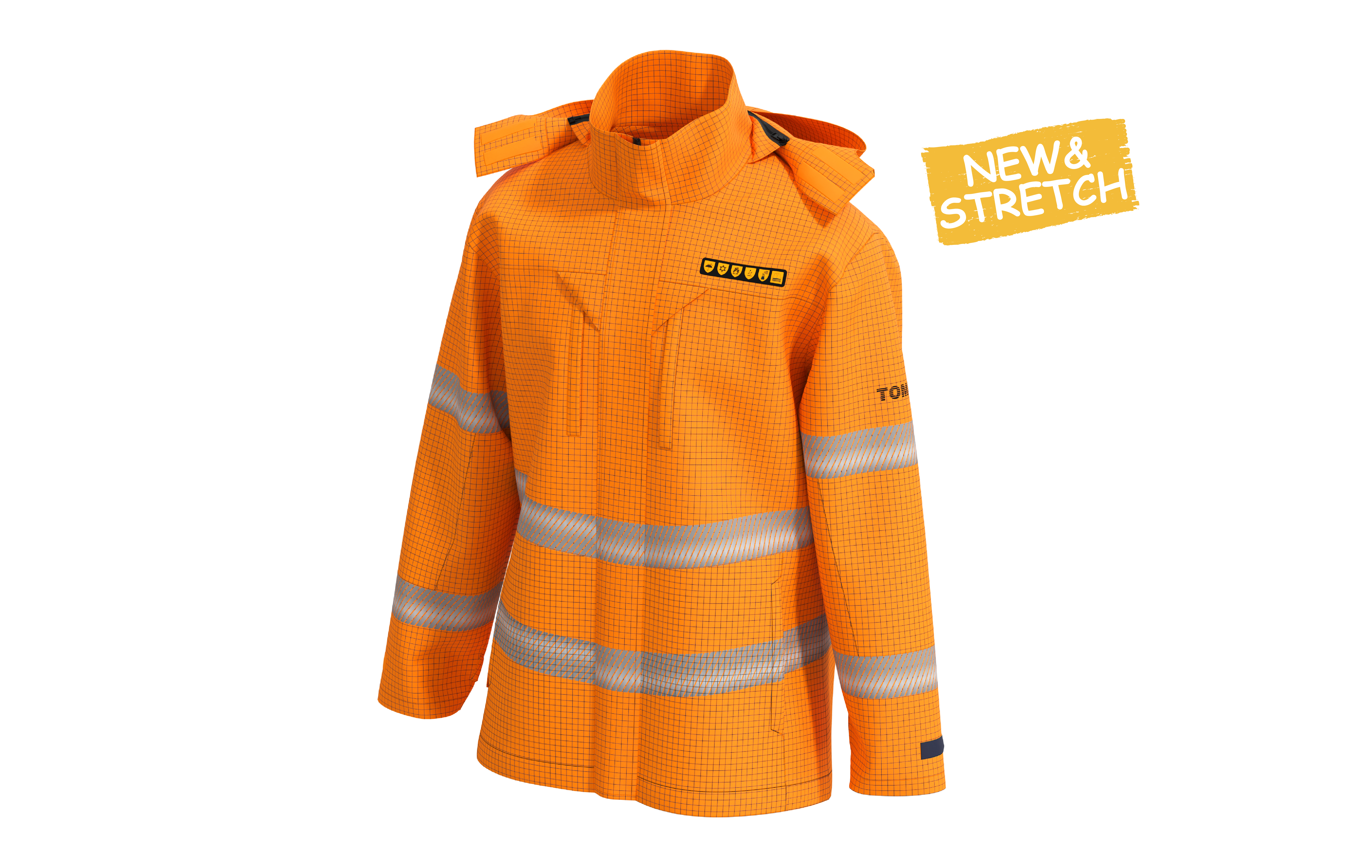 F00J145 FR 3-laxyer Multinorm Rain Jacket
