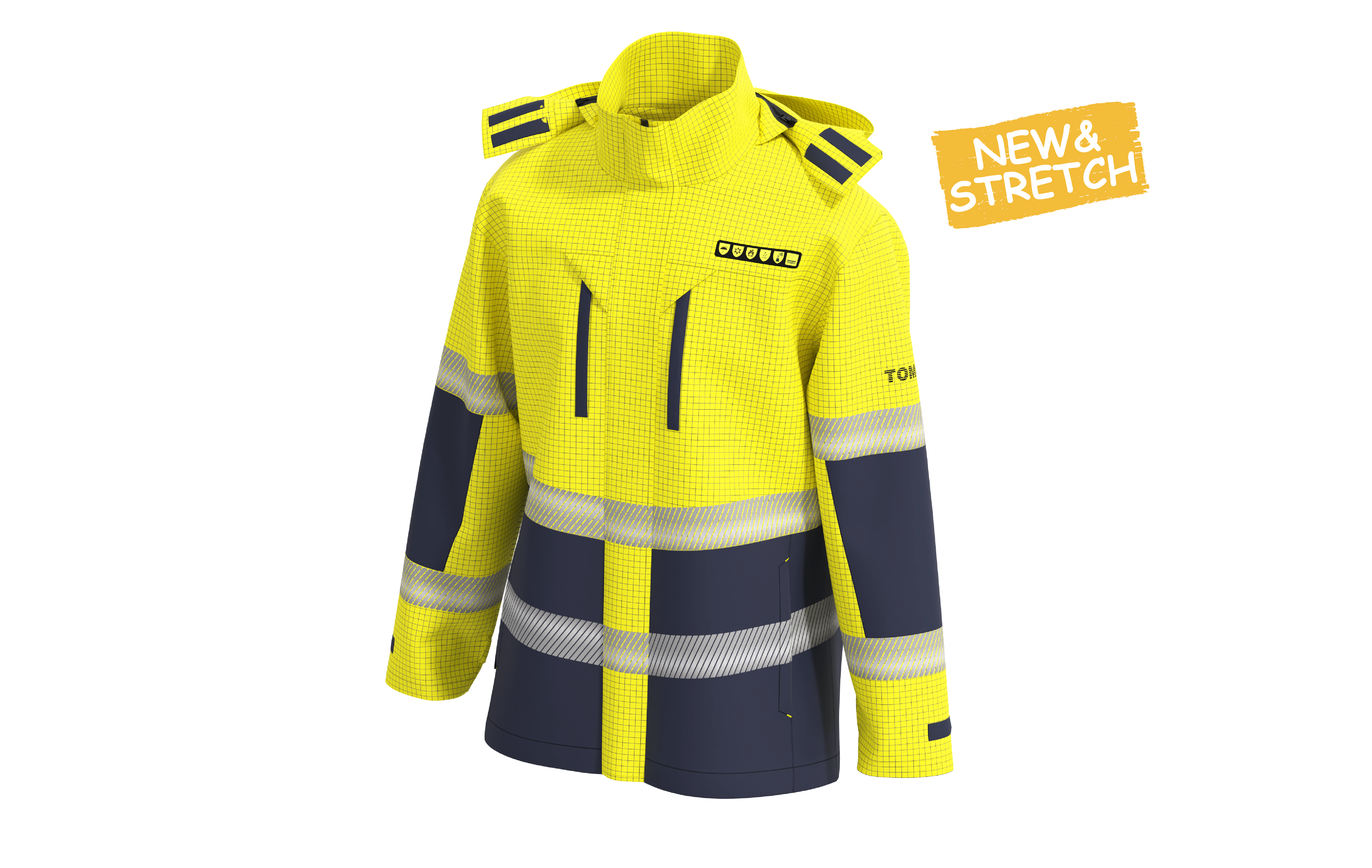 F00J143 FR 3-laxyer Multinorm Rain Jacket