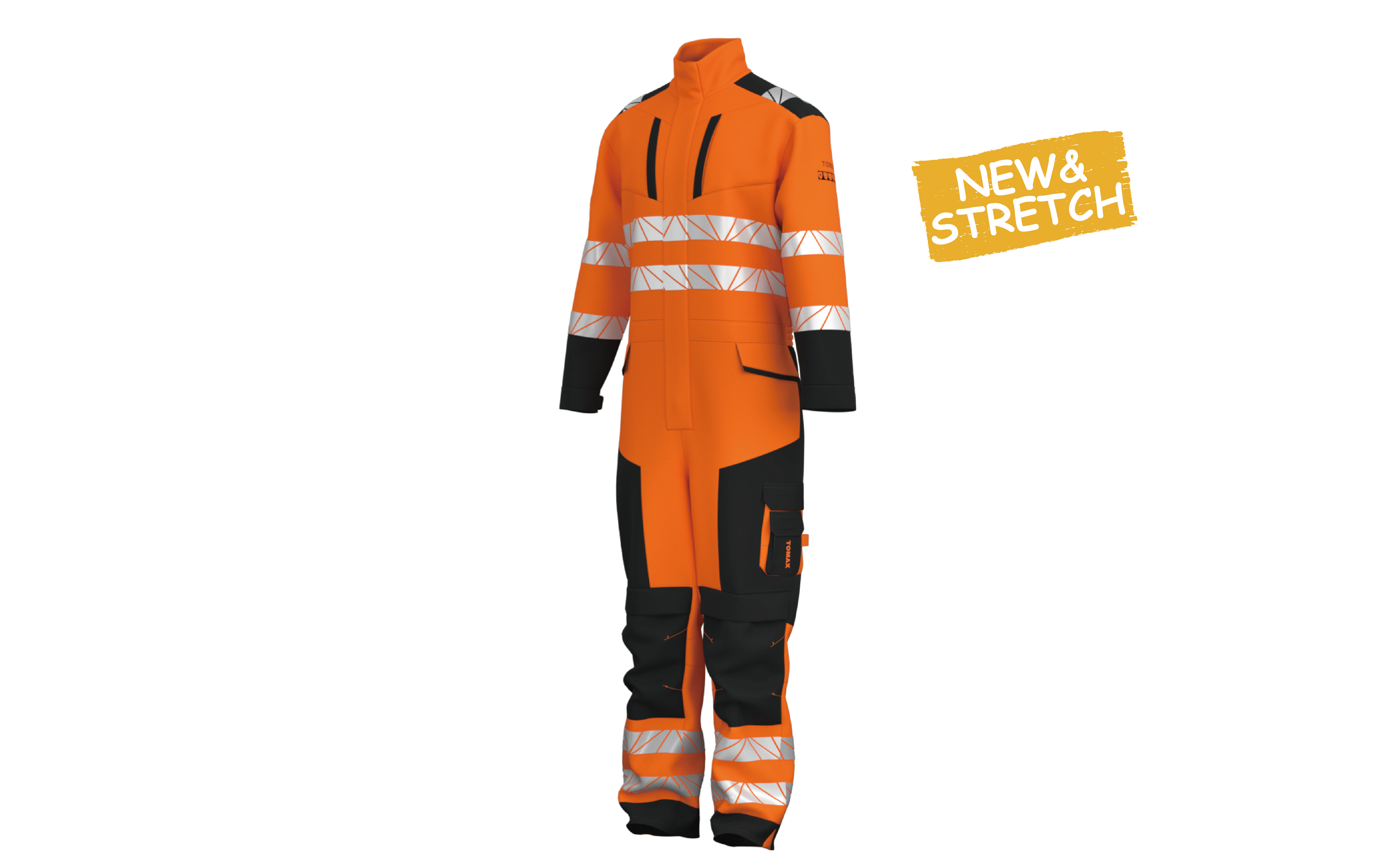 F00L136 FR Hi-vis Orange Coverall