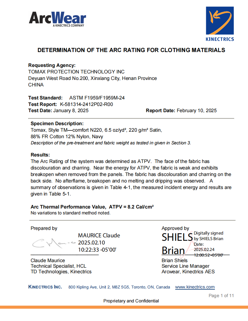 ASTM F1959 TM-comfort N220