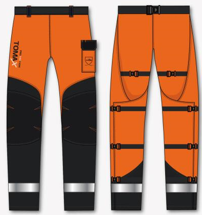 Multi Layers Chainsaw Protective Clothing , Hivis Chainsaw Chaps For Forrest Worker 0