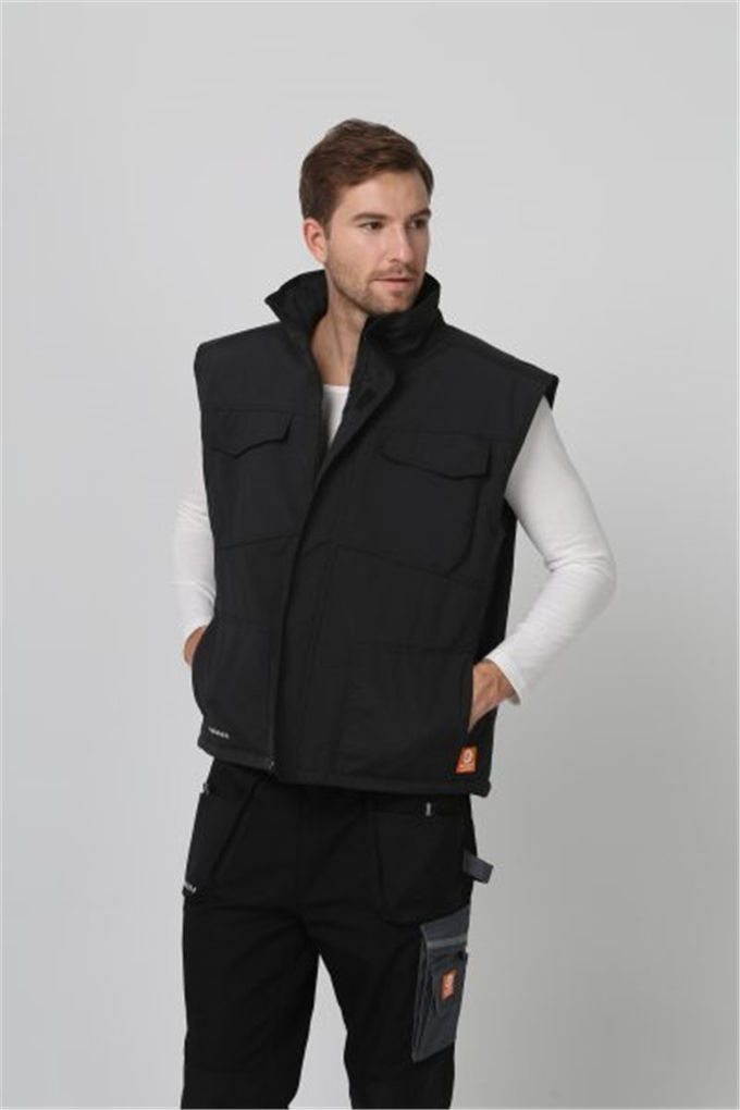 OEM Mens Winter Body Warmer , Water Proof Cold Weather Work Vest 3