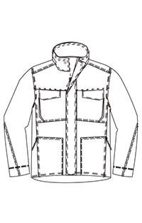 Cotton Padding Hooded Cold Weather Workwear Jacket , Warm Winter Work Coats 0