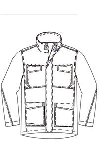 100% Nylon Out Shell Cold Weather Work Jacket , Mens Winter Parka 0