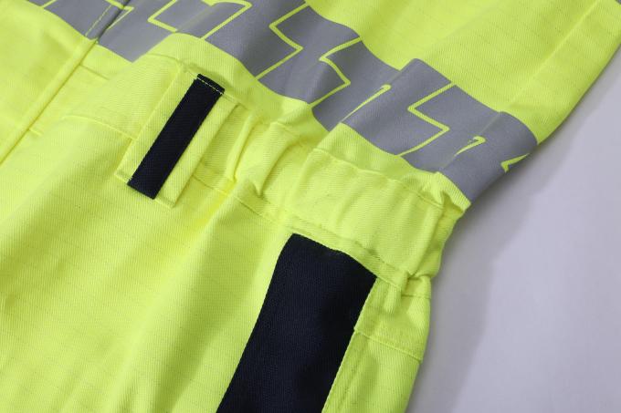 CVC Hivis Yellow Fire Retardant Overall For Electric Industry 4