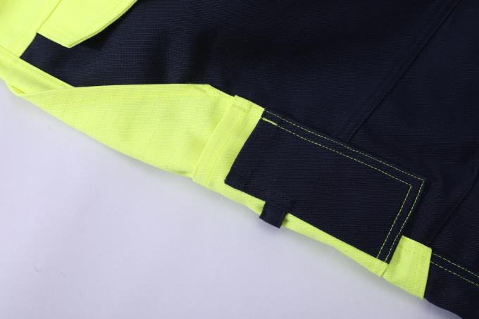 Tomax F00B034 CVC Fabric HIVIS Yellow Fire Proof Anti Statics Bib Pants EN 1149 Certification 5 Grades 5