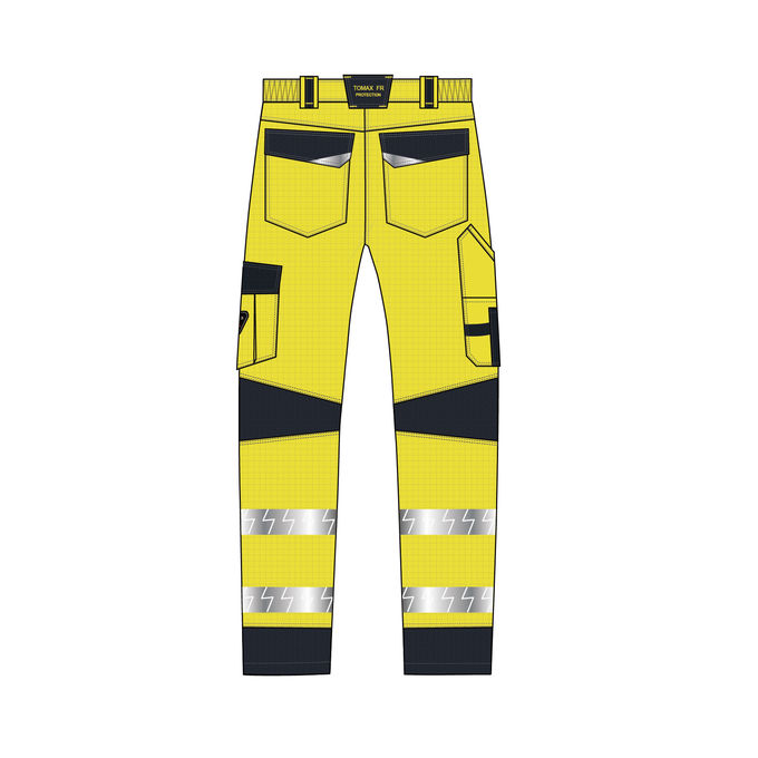HIVIS Color Rich Cotton Blended Anti Statics Fire Proof Work Trousers With Multi Pockets 1