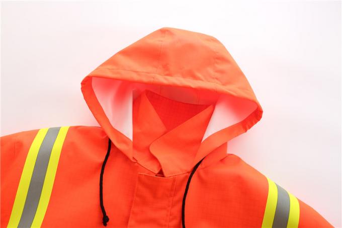 Multi Norm Workwear Rain Proof Flame Retardant Jacket Hivis Orange 2
