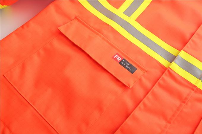Multi Norm Workwear Rain Proof Flame Retardant Jacket Hivis Orange 4