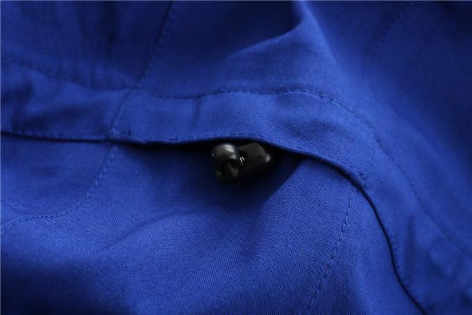 Royal Blue Flame Retardant Jacket , 330gsm Fr Rain Proof Work Jacket 7