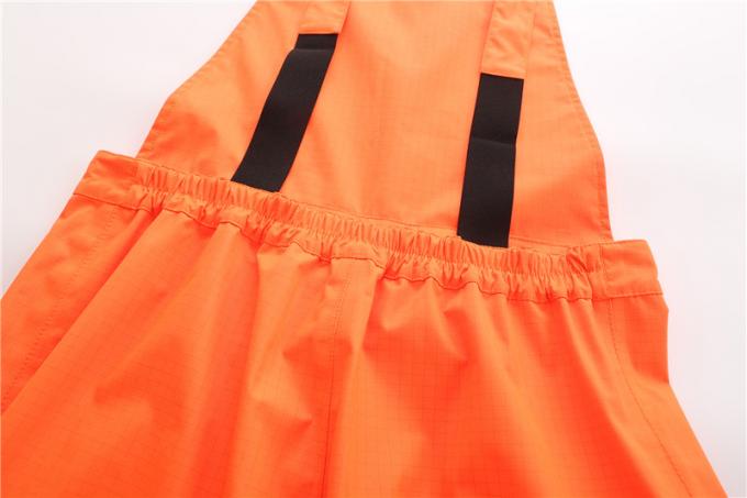 Hi Vis Water proof anti-statics Rain Bib Pants, EN343 rain proof Fire Resistant Bib trousers 4