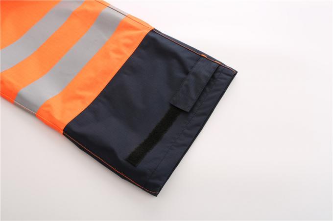 FR Resin Zipper Rain Proof Work pants With Reflective Tape Hi Vis Waterproof Trousers 5