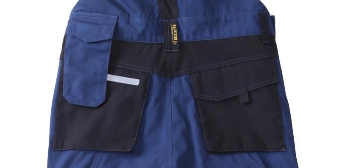 Adjustable Braces Cotton Bib Pants With Reinforced Ruler Pocket 4