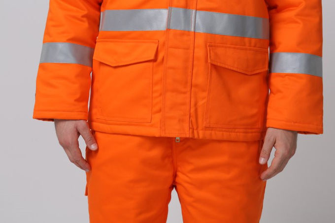 EN342 Fire Resistant Winter Jacket , 1% Carbon Fiber Cold Weather Workwear 8