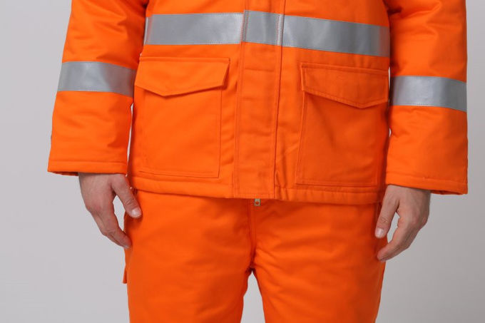 EN342 Fire Resistant Winter Jacket , 1% Carbon Fiber Cold Weather Workwear 8