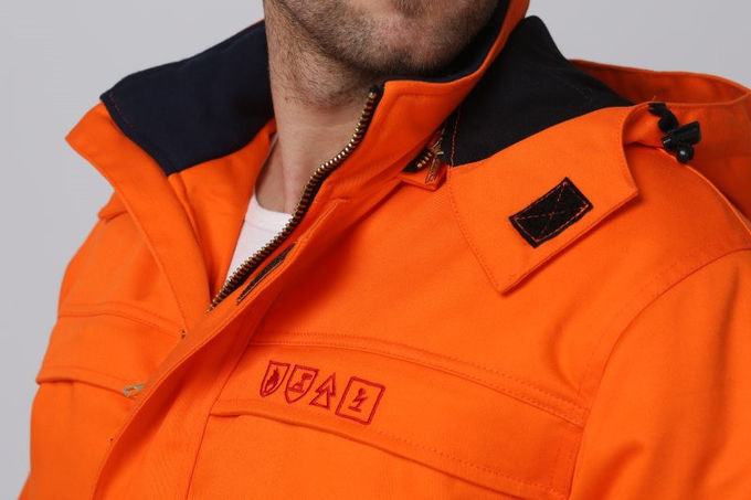 EN342 Fire Resistant Winter Jacket , 1% Carbon Fiber Cold Weather Workwear 9