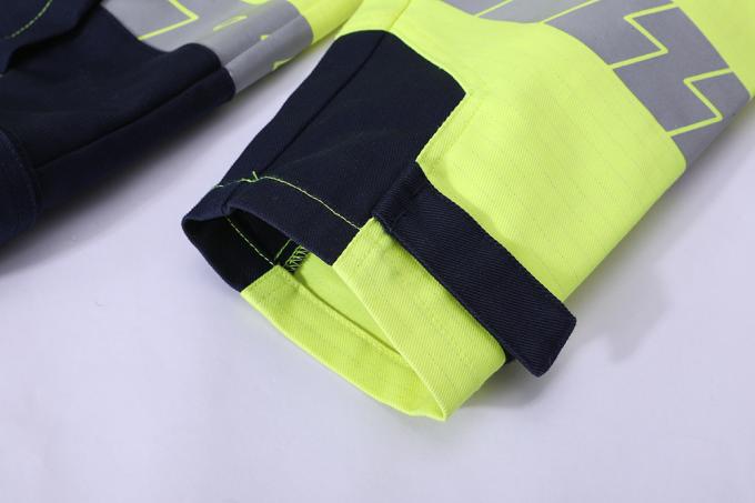 Rich Cotton Blended Comfortable HIVIS Color Anti Static Flame Retardant Jacket For Electric Industry 7