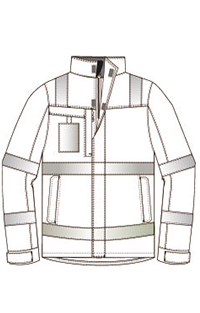 IEC61482 Flame Retardant Jacket , 350gsm Electrical Safety Suit 0