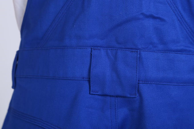 79% Cotton Blue Fr Coverall Bibs , 20% Polyester Chemical Protective Suit 4