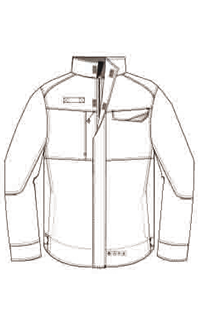 280gsm Light Weight Flame Resistant anti static Jacket With Reflective Strips On Check And Arm 0