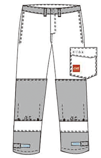 1% Carbon Fiber Flame Resistant Work Pants , NFPA2112 Men'S Fr Work Pants 0