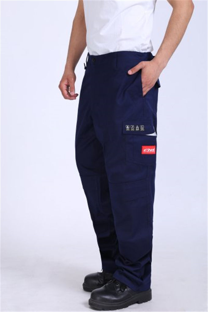280gsm Light Weight Flame Resistant Arc Protection Trousers with reflective strips on leg 6