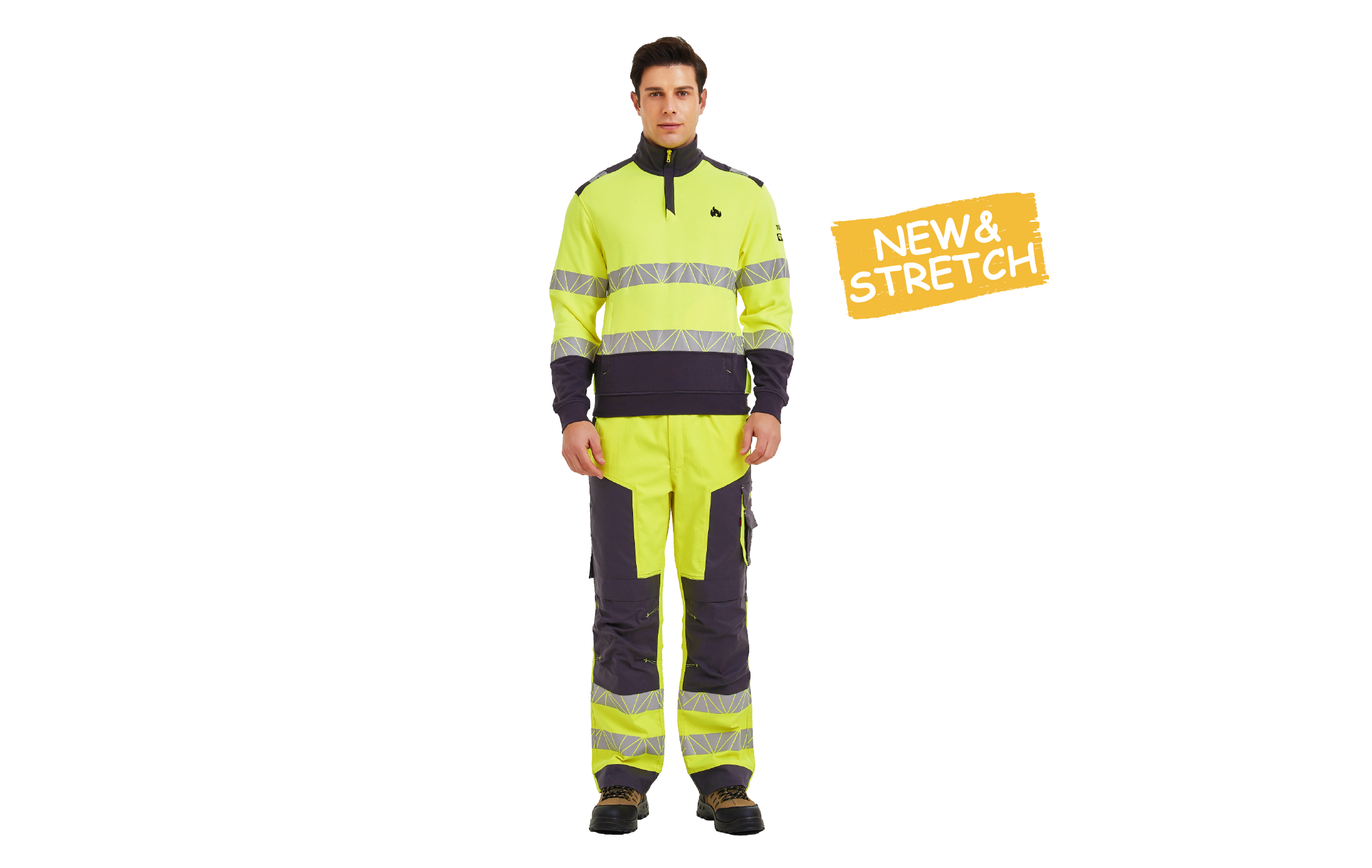 F00J117 Inherent FR Hi-vis sweatshirt