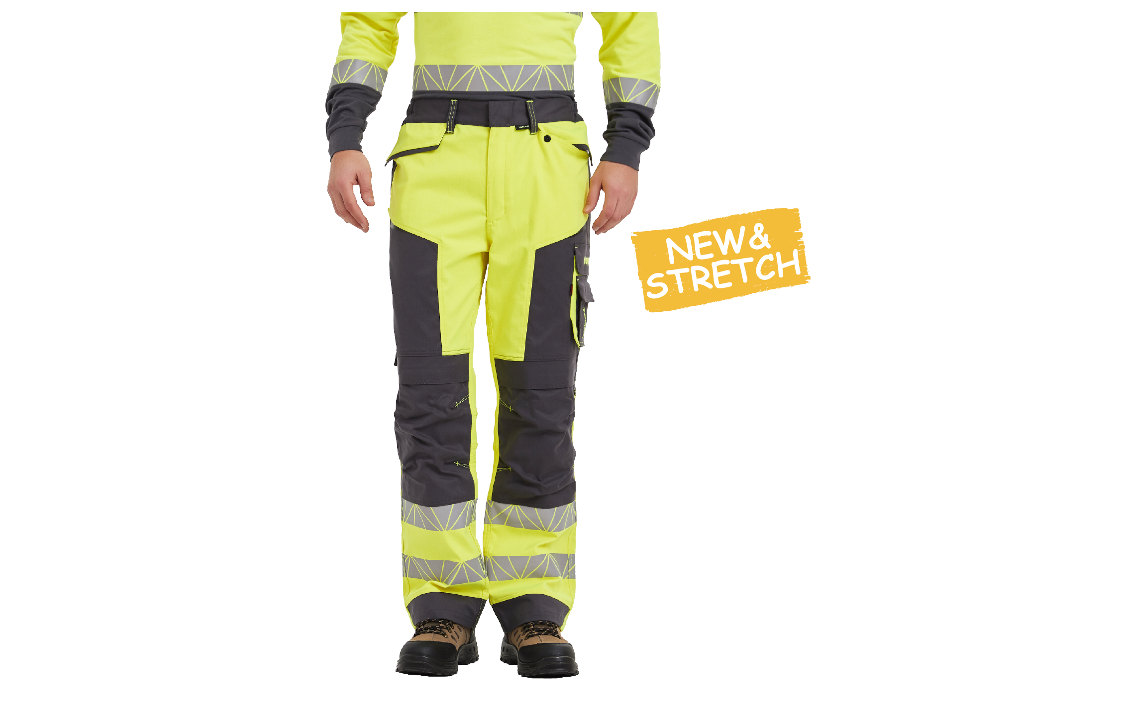 F00P121 Inherent FR Hi-vis stretch trousers