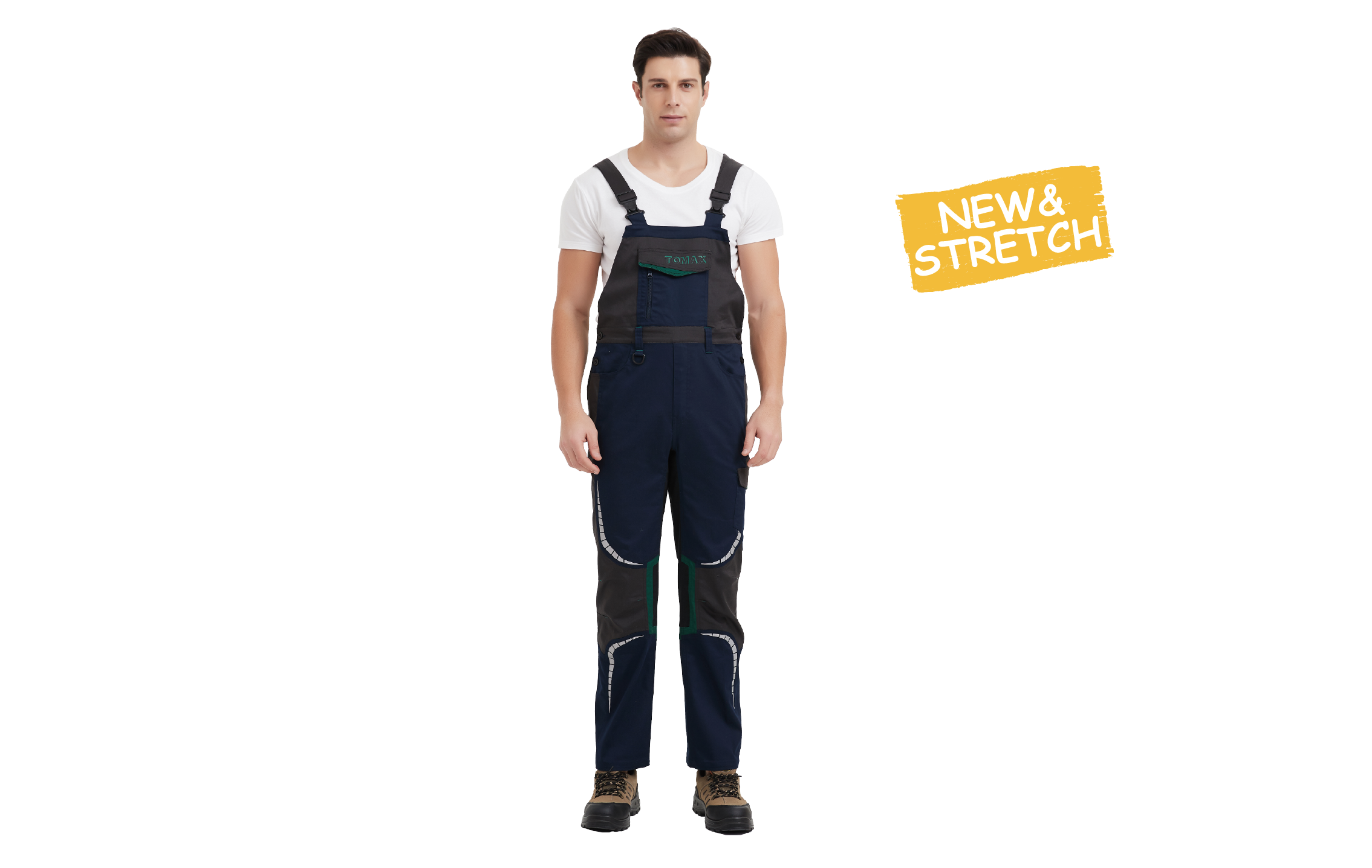 P00P130 Stretch work bib-pants