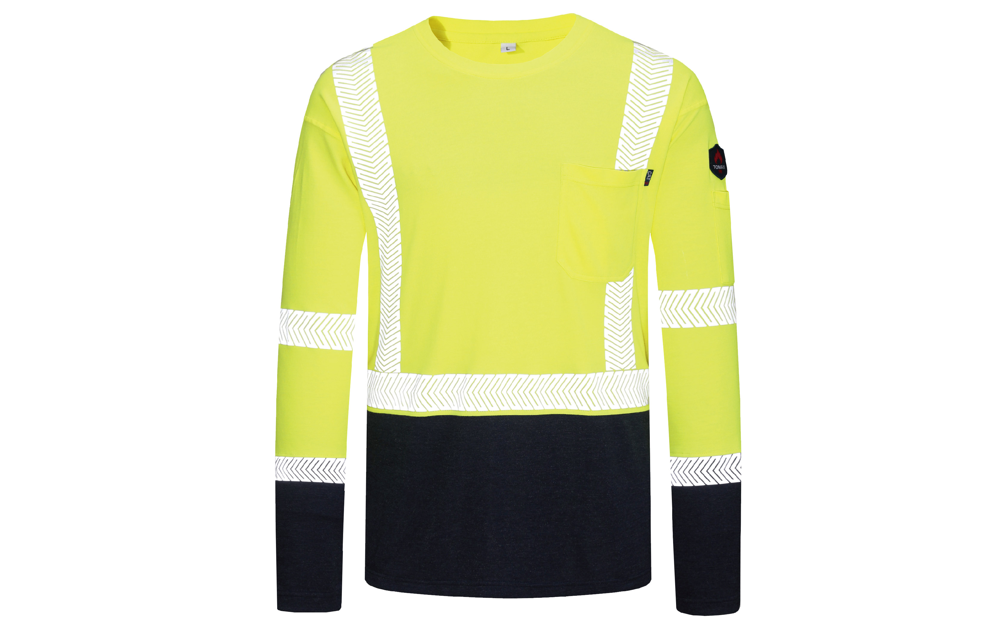 F00J168-M6HB01 FR Hivis Crewneck