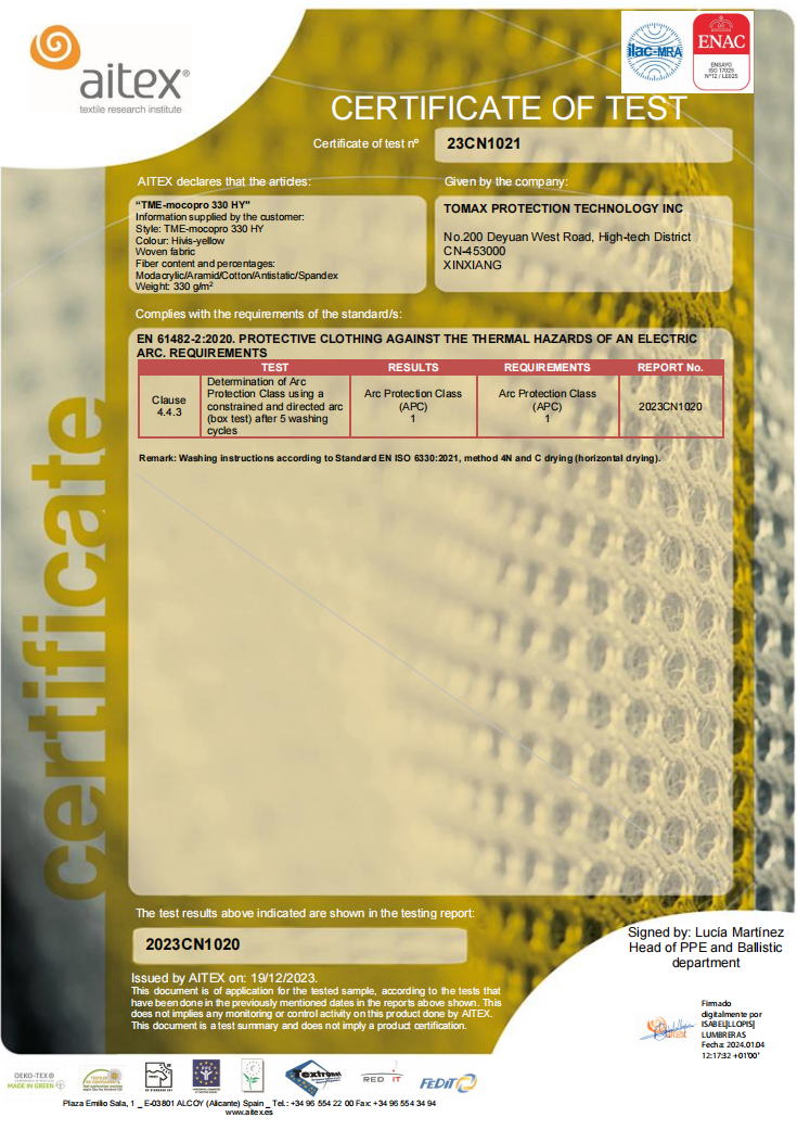 EN61482-2 TME-mocopro 330HY