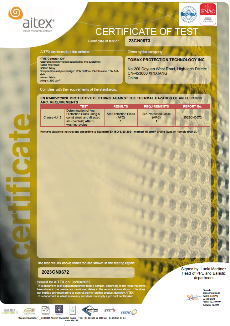 TME-comstar 300 EN61482-2